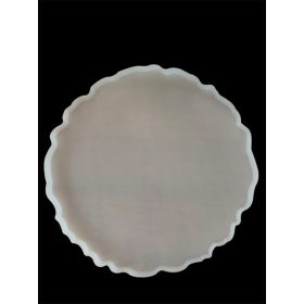 Nagy hullámos szélű kör tálca- szilikon forma