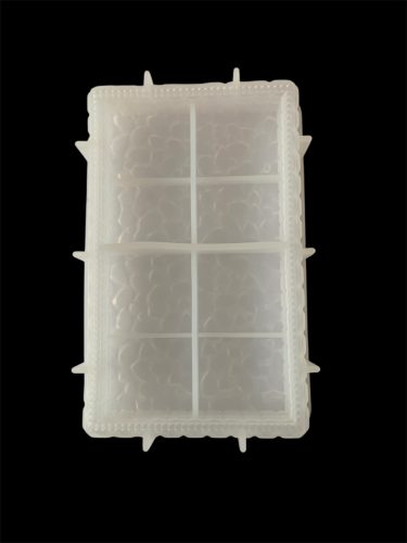 Szilikon forma - Márványos téglalap fényképtartó