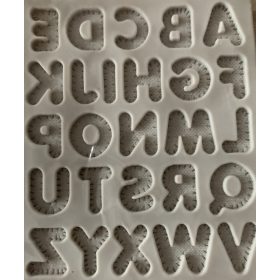 Mintás nagy betű szilikon forma