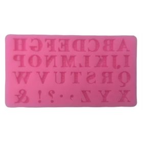 Szilikon forma - Betű (nagy) mintás 2. 