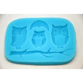 Szilikon forma - Bagoly+faág 